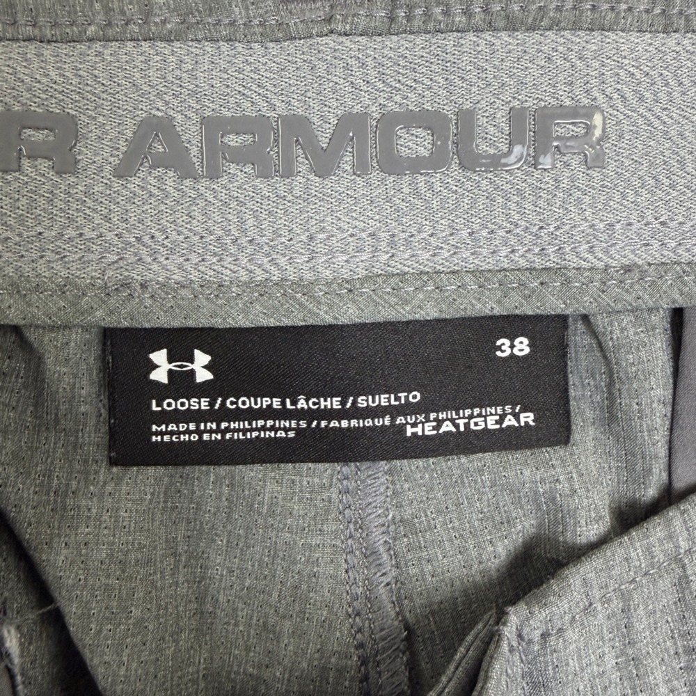 Under Armour HeatGear Mens Gray Loose Fit Golf Performance Shorts Size 38 - Picture 5 of 7